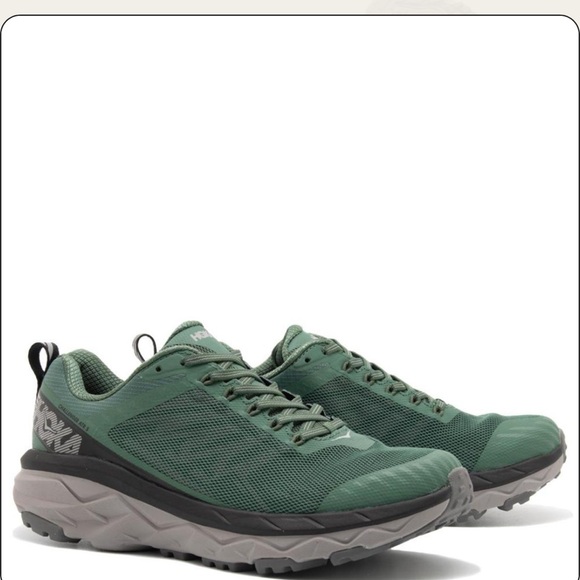 Hoka Men’s Challenger ATR 5 Trail Running Shoes Sz 10.5 Green Myrtle Grey - Picture 1 of 11
